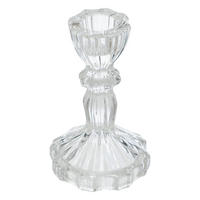 KERZENHALTER Glas 11 cm - Transparent, Glas (6.8/11/6.8cm) - Atmosphera Createur d´interieur