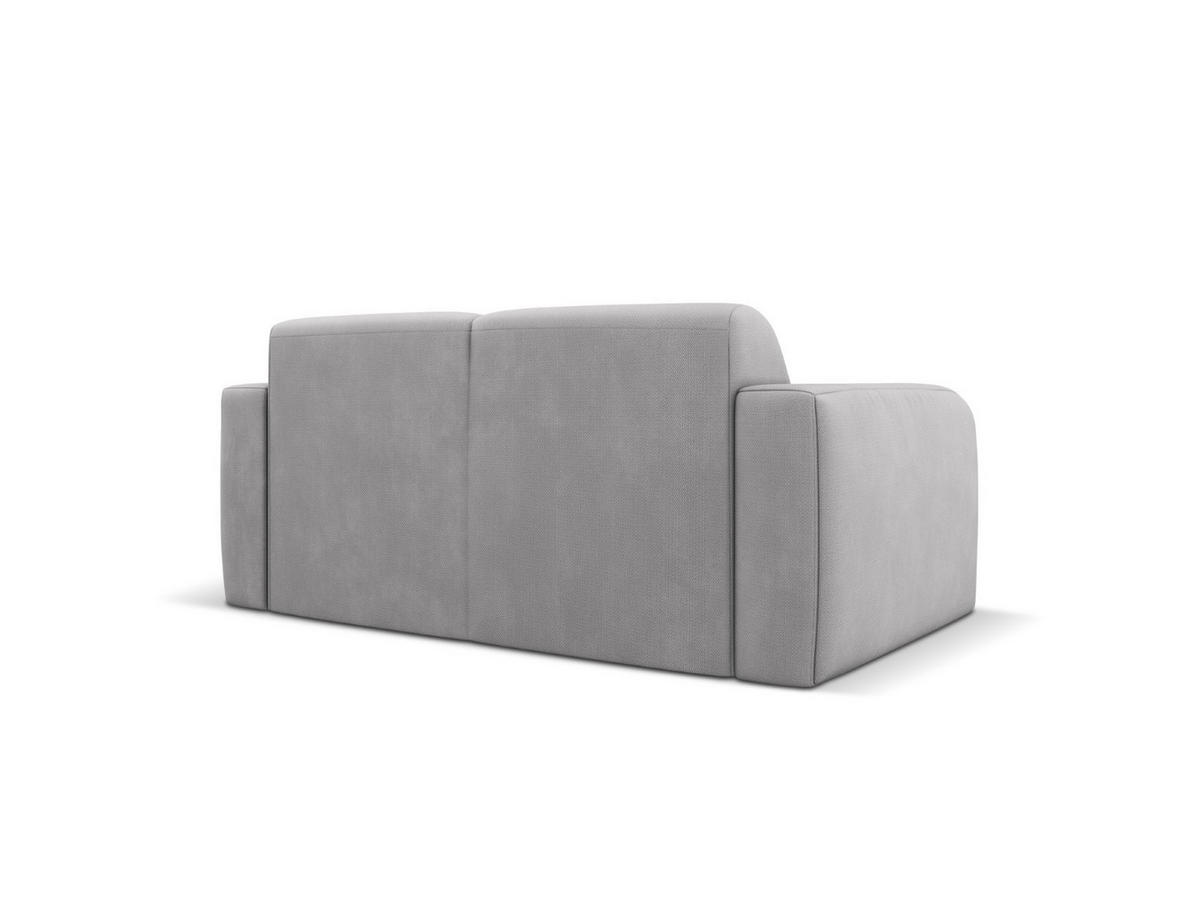 SOFA Molino aus strukturiertem Stoff hellgrau 2 Sitzplätze - Hellgrau, Textil (95/72/170cm) - Micadoni