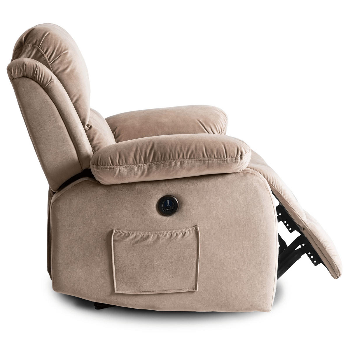 RELAXSESSEL ARON fürs Wohnzimmer Beige - Beige, Holz/Textil (83/101/88cm) - makarowski meble