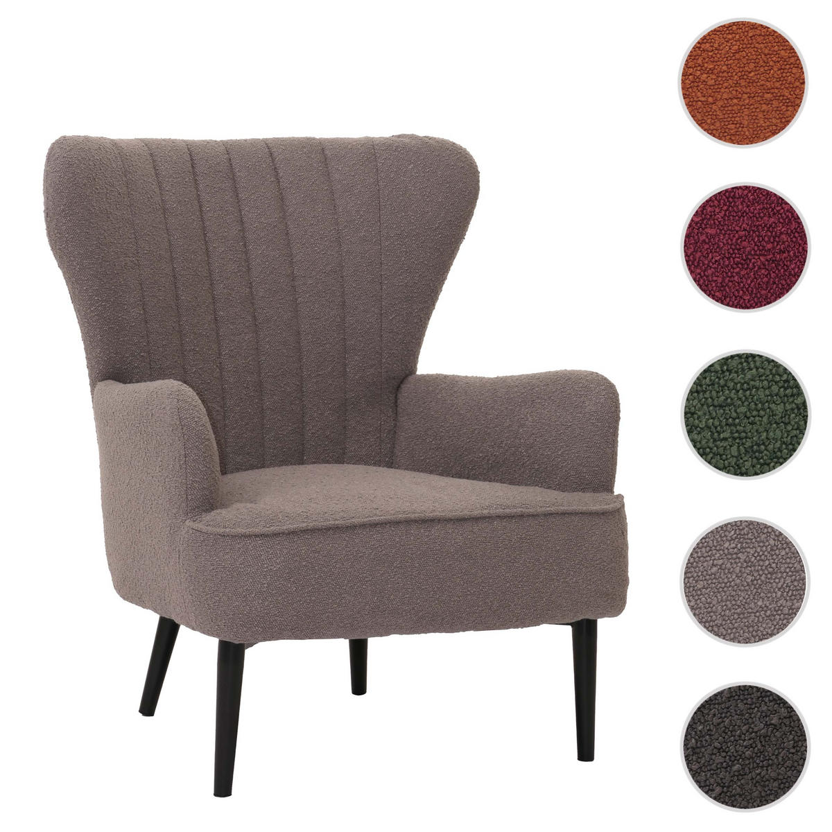 LOUNGE-SESSEL Hellgrau - Hellgrau, Textil (75/80/78cm) - MCW