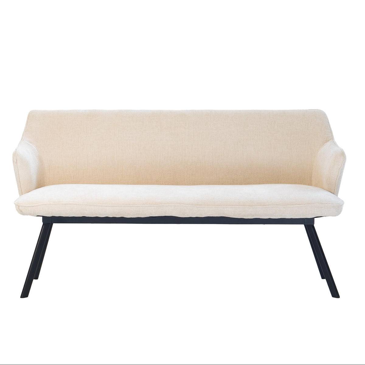 SOFA aus Stoff 3-Sitzer, beige - Beige, Textil (160/88/60cm) - Giga Meubel
