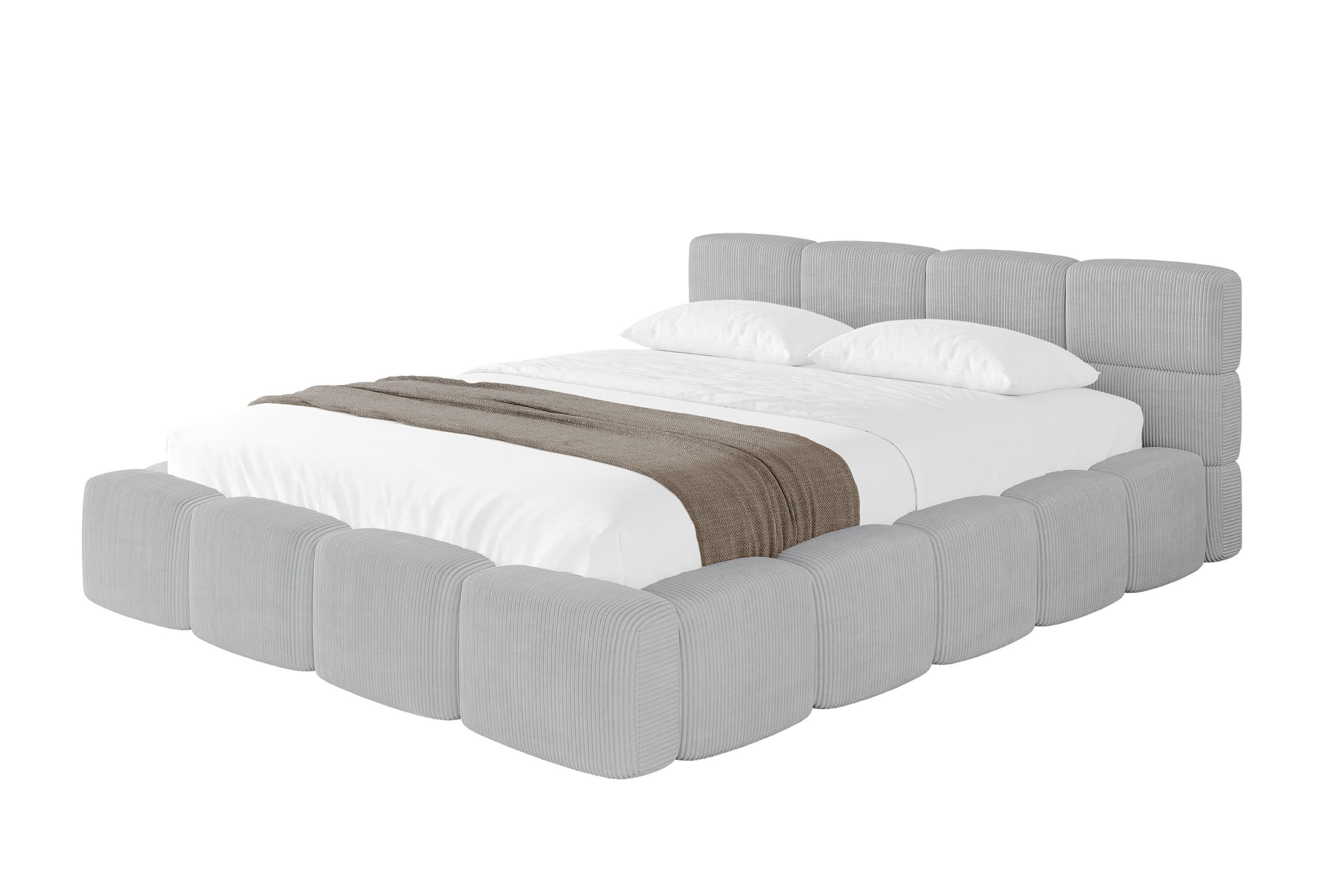 Altdecor Polsterbett Graphit 180x200 cm