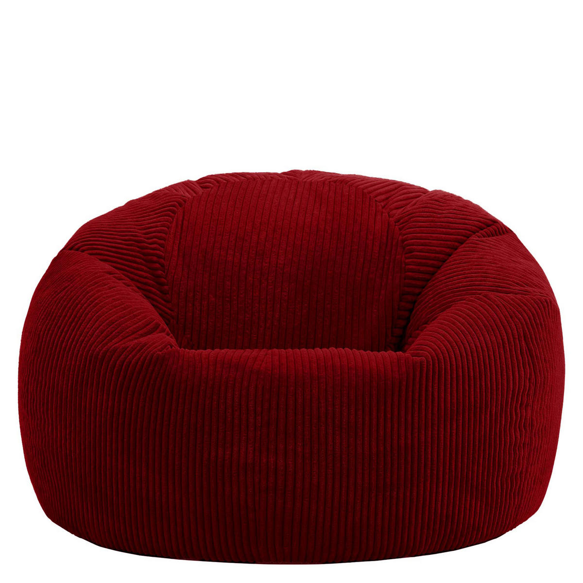 SITZSACK Klassisch Kingston, Cord - Bordeaux, Textil (85/50/85cm) - icon