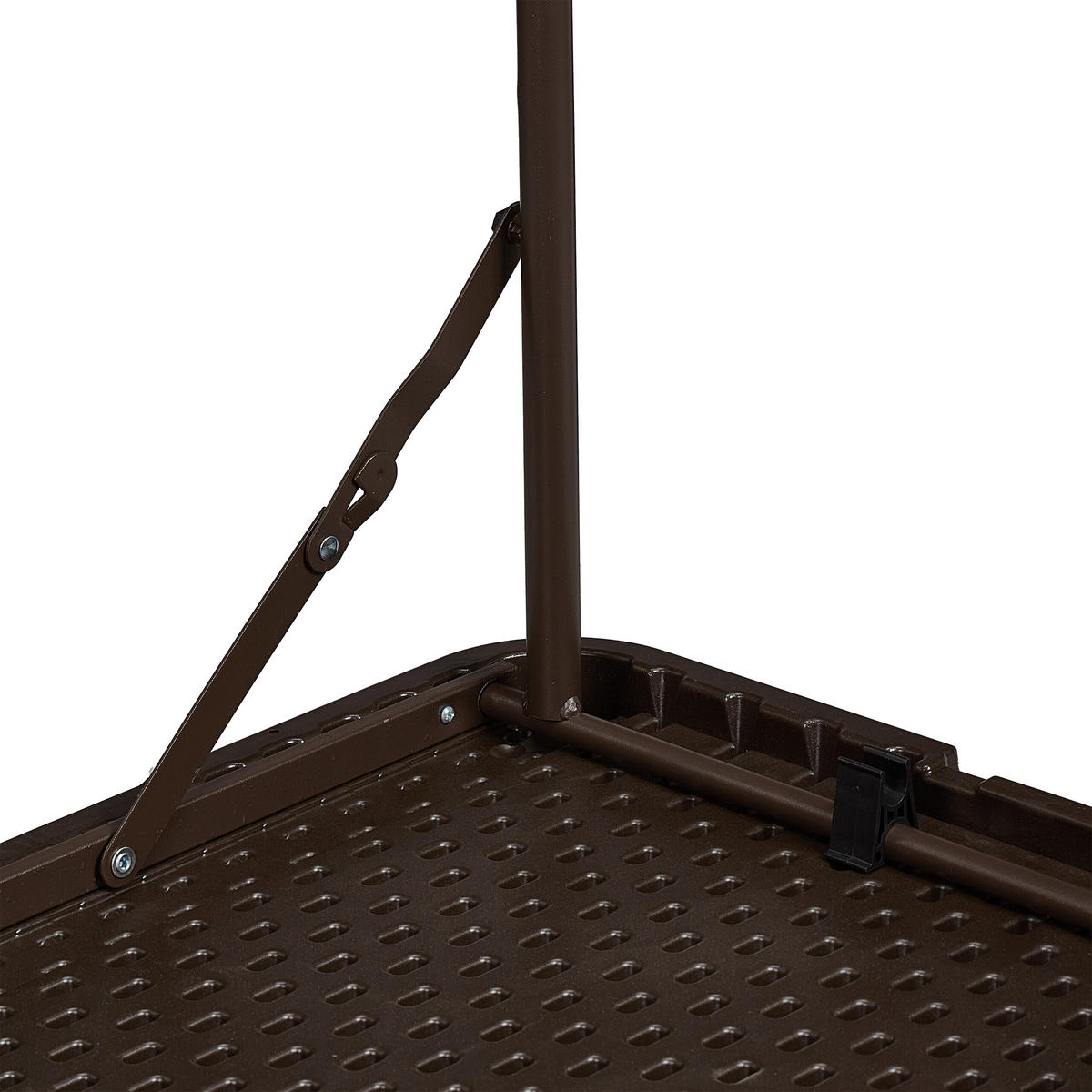 GARTENTISCH - Braun, Metall (60/120/74cm) - Relaxdays