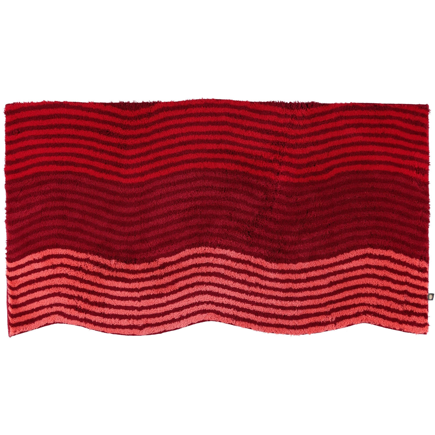 BADTEPPICHE WAVE CARDINAL-CARMIN-ERDBEERE-BEGONIE - 1351 - Rot, Textil (60/90cm) - Rhomtuft