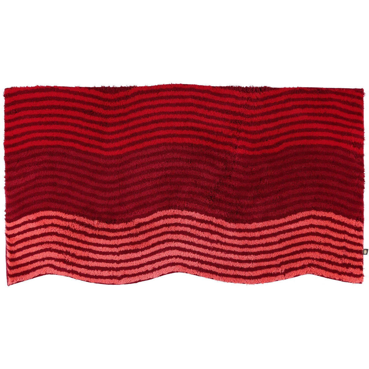 BADTEPPICHE WAVE CARDINAL-CARMIN-ERDBEERE-BEGONIE - 1351 - Rot, Textil (60/90cm) - Rhomtuft