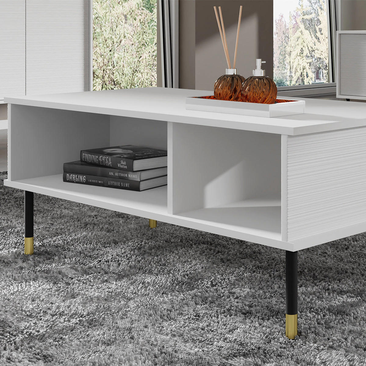 KLUBSKA MIZICA Rani Bela - bela, leseni material (55/110/45cm) - Petits-meubles