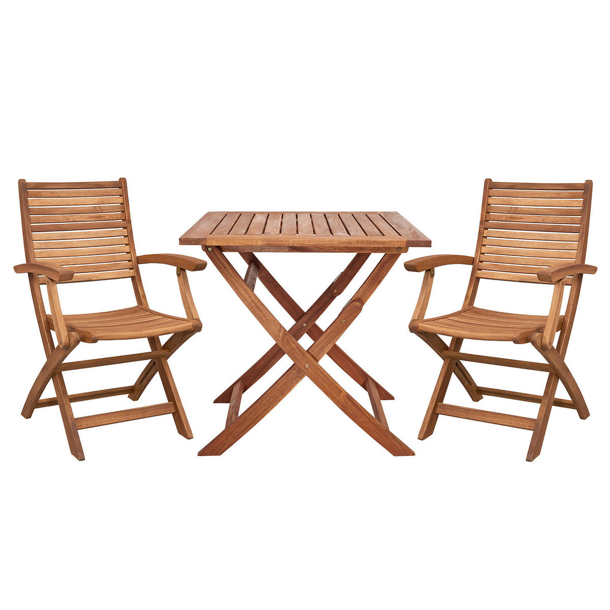 GARTENMÖBEL-SET (3-teilig) Somerset - Braun, Holz - BUTLERS