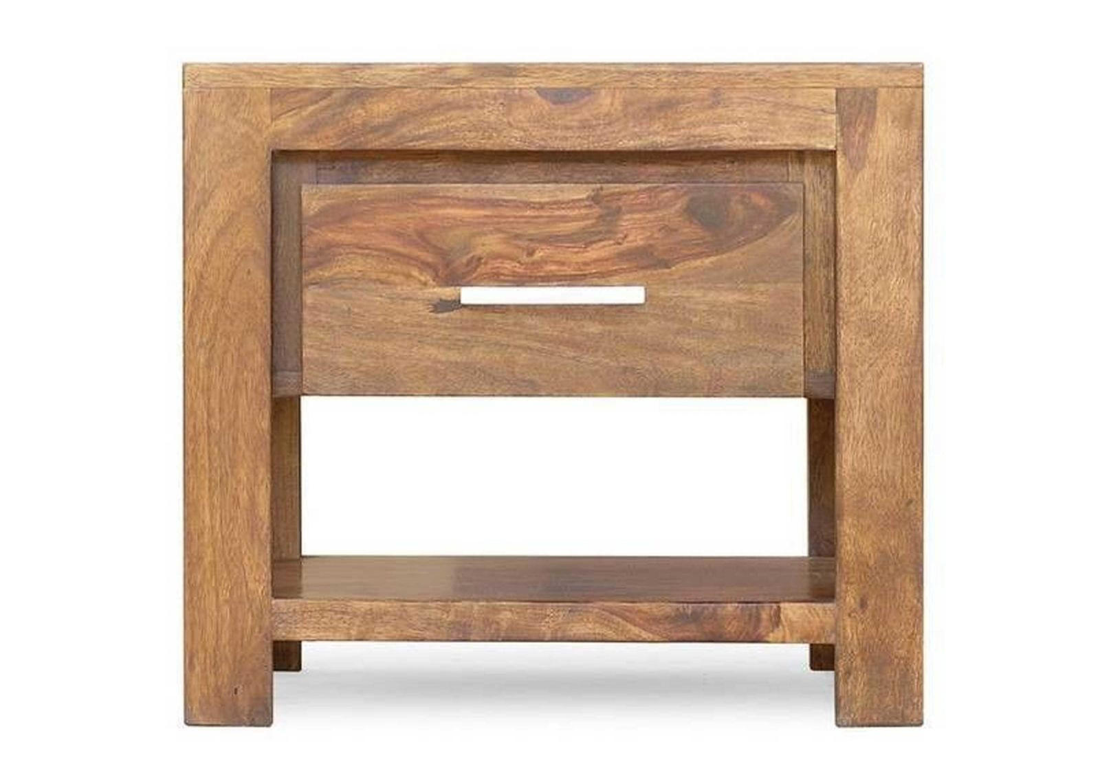NACHTTISCH Sheesham 50x40x45 braun lackiert METRO LIFE #127 - Braun, Holz (50/45/40cm) - Massivmoebel24