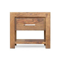 NACHTTISCH Sheesham 50x40x45 braun lackiert METRO LIFE #127 - Braun, Holz (50/45/40cm) - Massivmoebel24