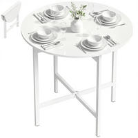 ESSTISCH Weiß 1 Stück - Weiß, Naturmaterialien (80/80/76cm) - GiPP