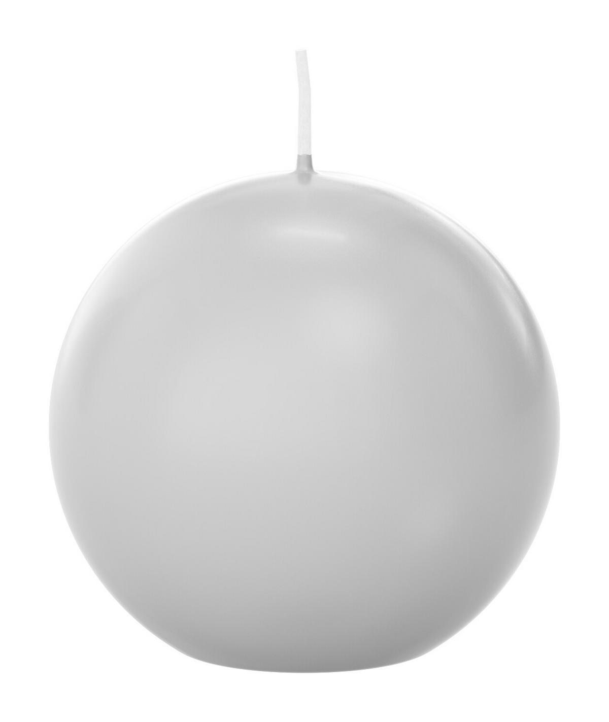 KUGELKERZEN Weiß Ø 80 mm, 6 Stück - Weiß, Paraffin (8/8/8cm) - Wiedemann Kerzen