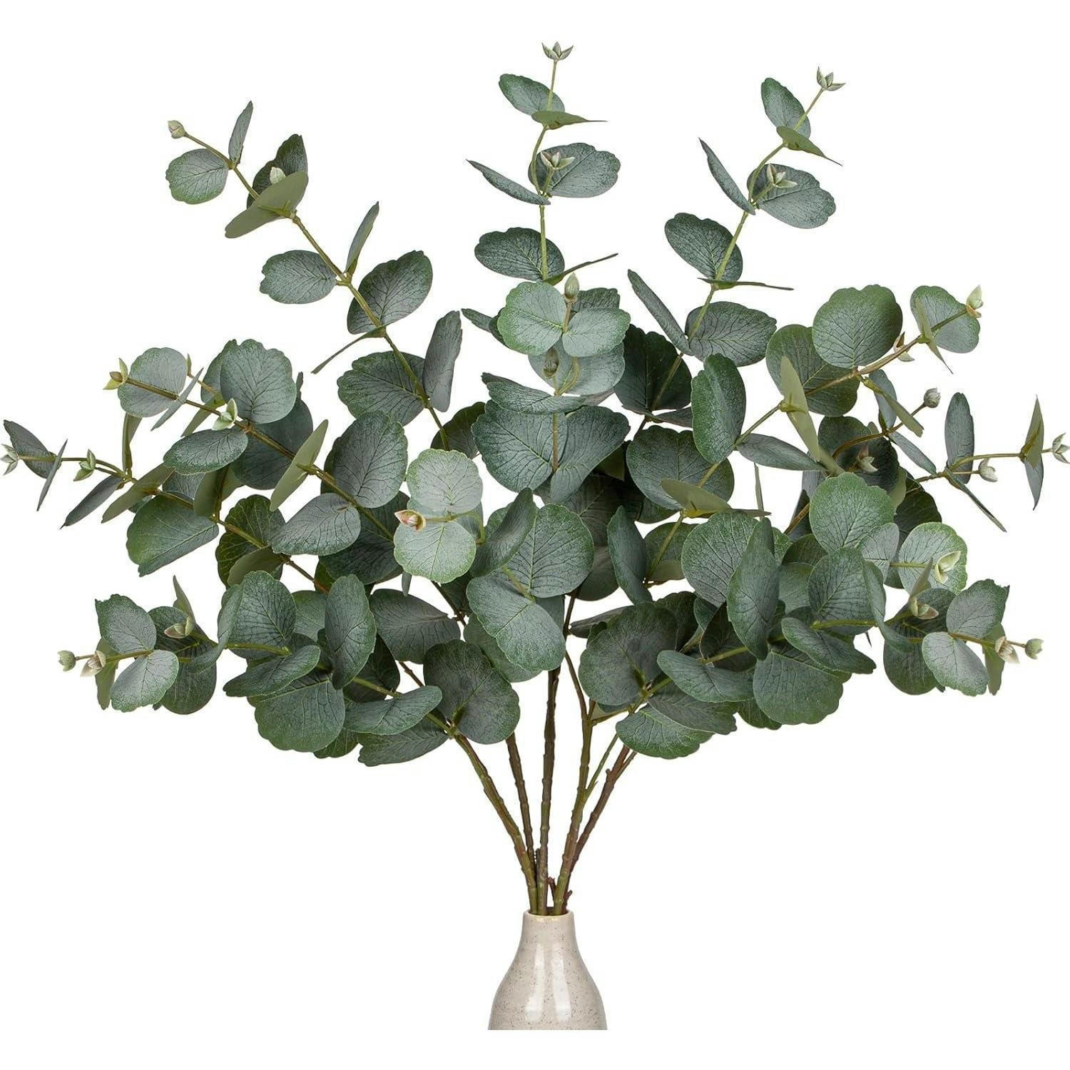 KUNSTZWEIG Eukalyptus 5er Set 73 cm - Grün, Kunststoff (40cm)
