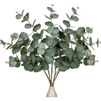 KUNSTZWEIG Eukalyptus 5er Set 73 cm - Grün, Kunststoff (40cm)