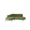ECKSOFA Valencia Xs - Hellgrün, Holzwerkstoff/Textil (236/165cm) - Fun Möbel