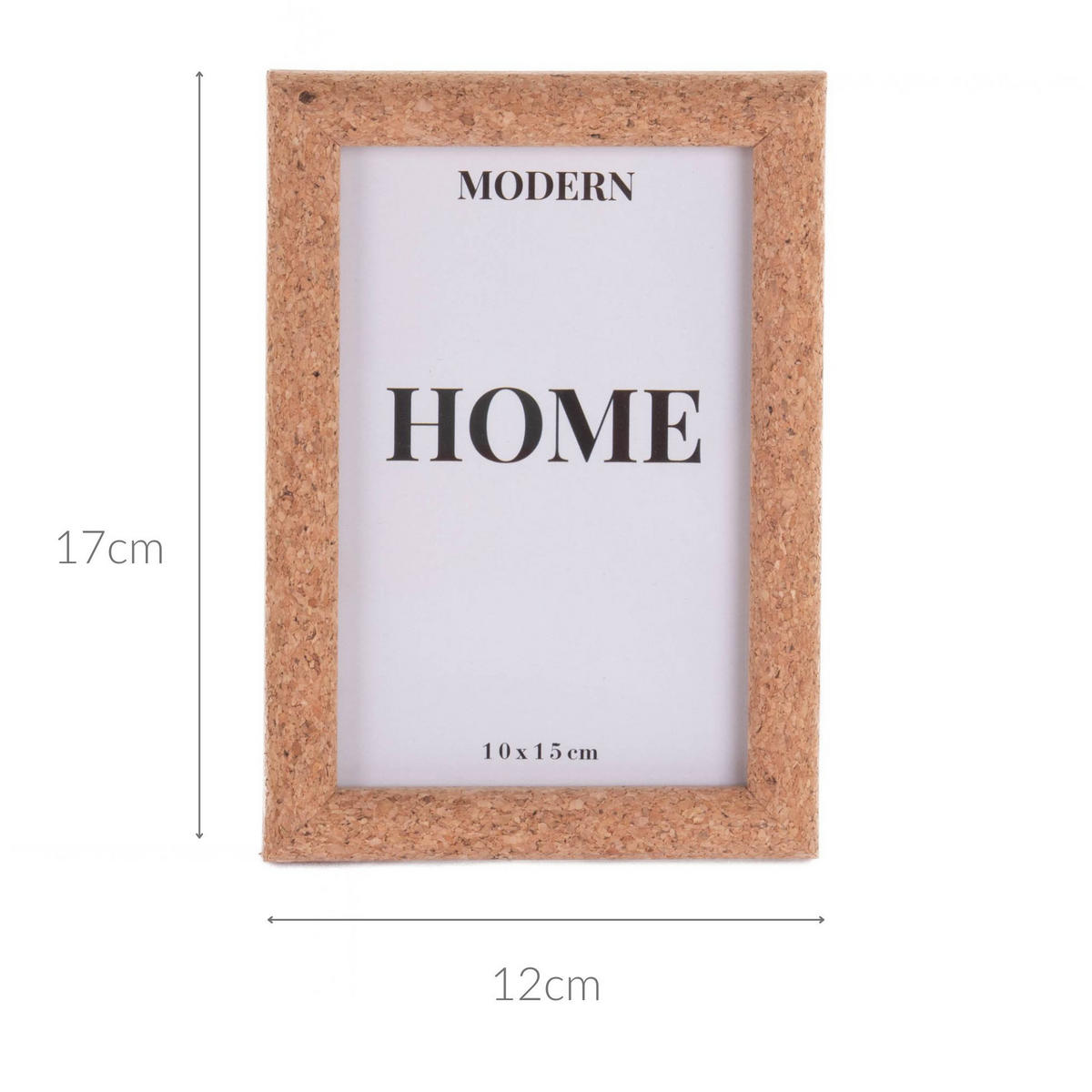 BILDERAHMEN Kork 14,5/1,8/19,5 cm - Braun, Naturmaterialien (12/17/2cm) - Home Styling Collection