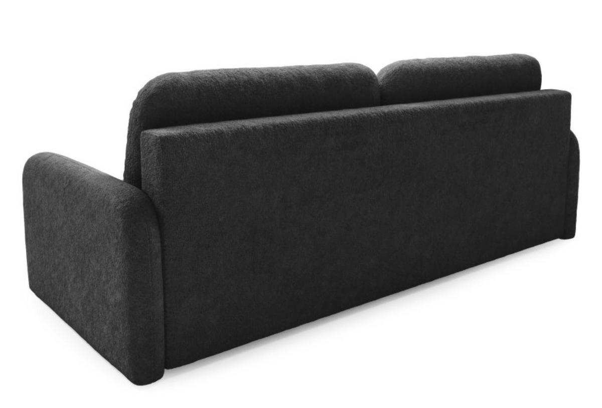 SOFA Grafit RAVI Mit Bettkasten Fredo 40 - Graphitfarben, Textil (218/90/88cm) - Sepro Meble