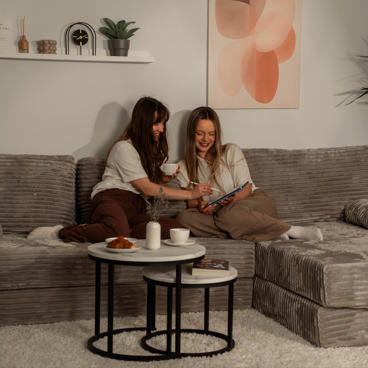 ROHOVÁ SEDAČKA ANKO modulární Boneless pohovka s funkcí spaní, černá TILIA 100 - černá, textil (270/160cm) - MASSENO