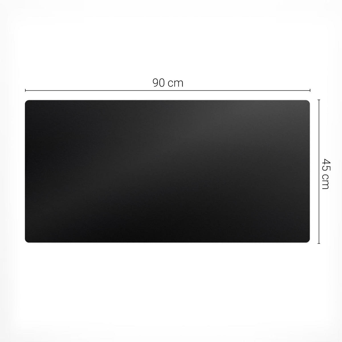 SCHREIBTISCHUNTERLAGE 90x45 cm Schwarz - Schwarz, Kunststoff (1.6/90/45cm) - Wallfluent