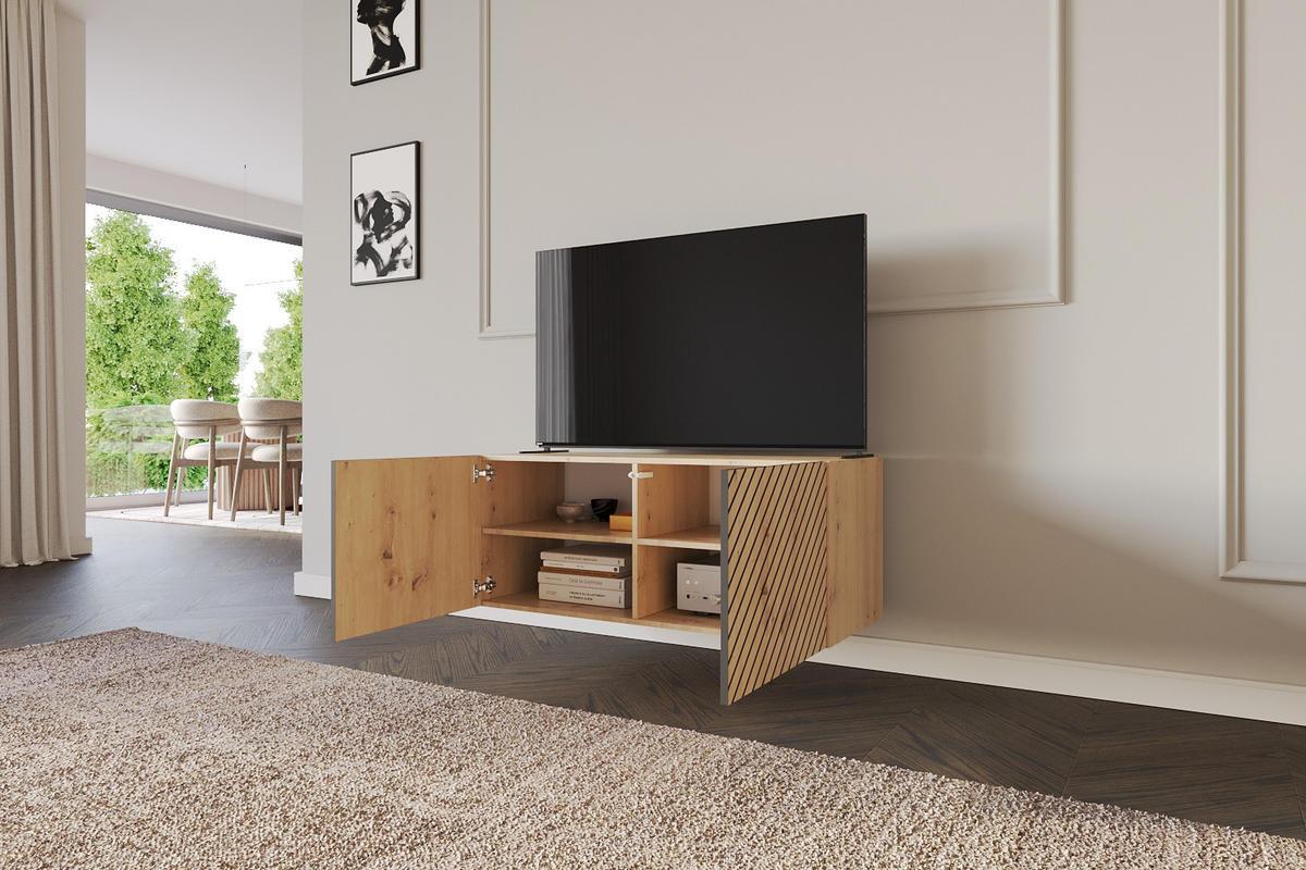 LOWBOARD SENI-W 100x40x41 cm - Artisan - Eiche Artisan, Holzwerkstoff (100/40/41cm) - ALTDECOR