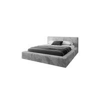 POLSTERBETT TILIA LUX 160x200 cm Tilia 86, 34 Holzlatten, Kopfteil 95 cm - Hellgrau, Textil (160/200cm) - Lookway