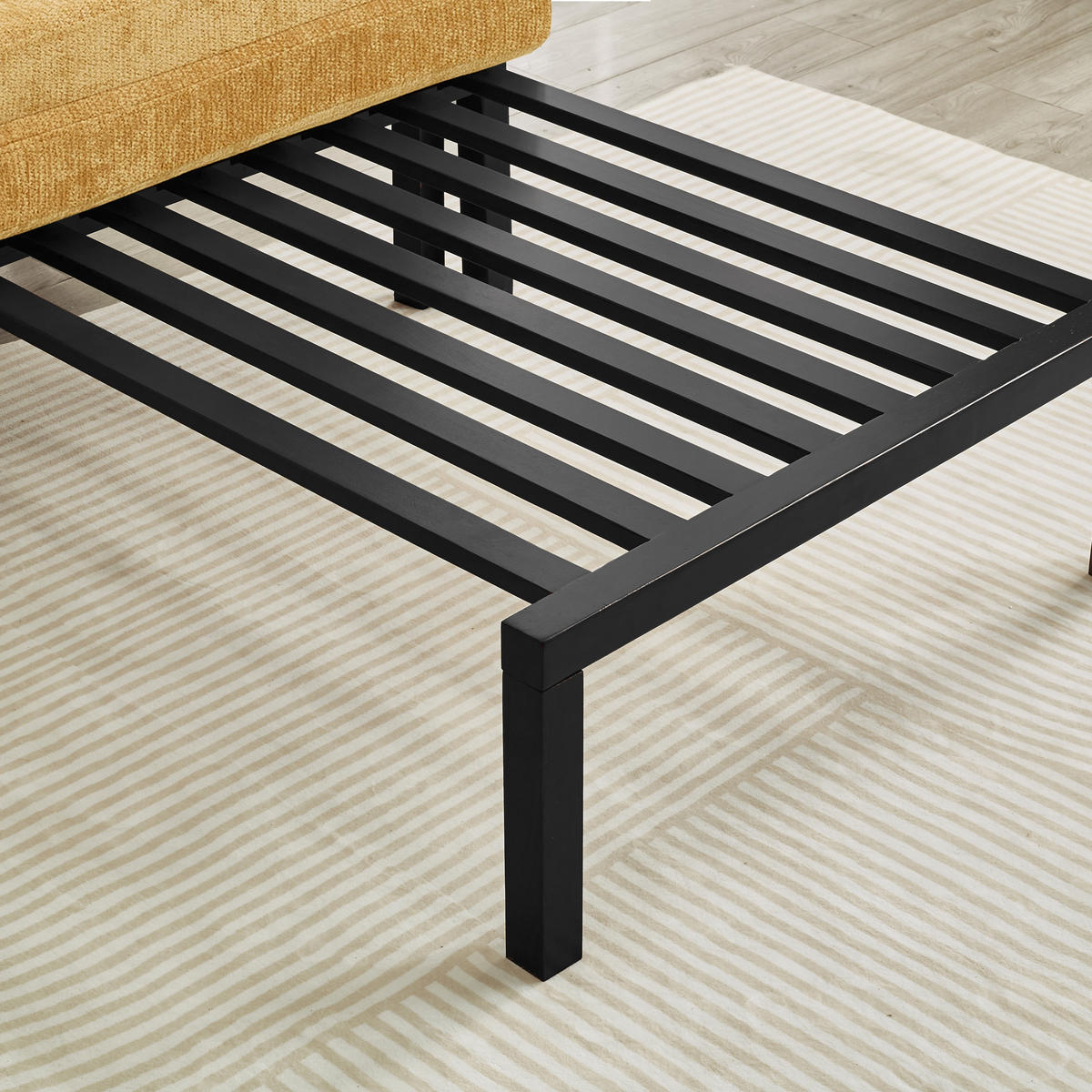SCHLAFSOFA DE-35084 Gelb - Gelb, Holz (81/64/176cm) - ComfortXL