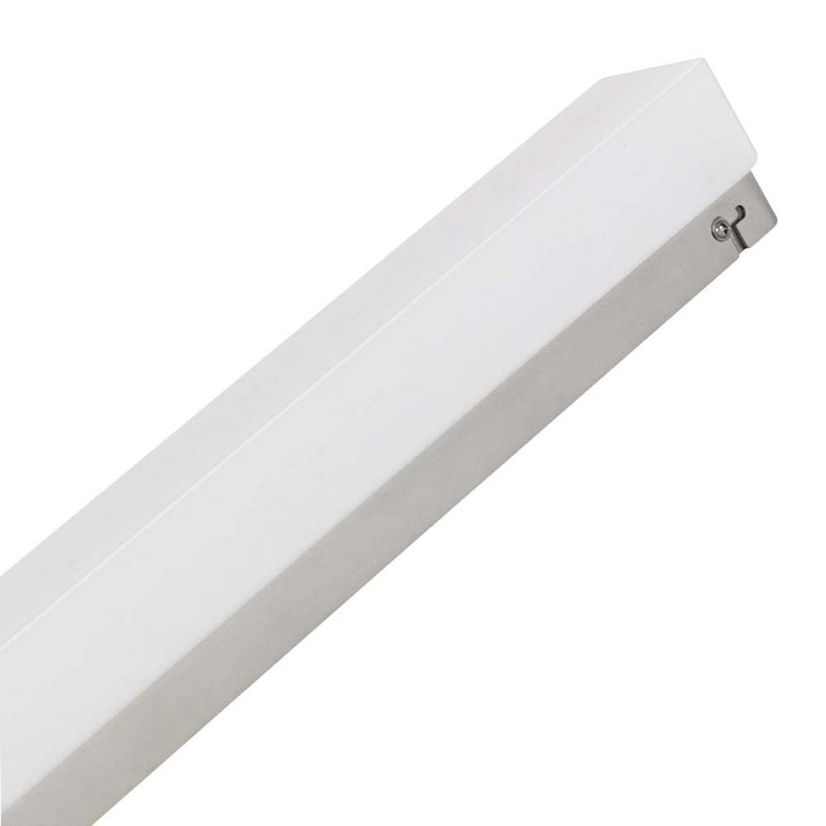 LED WANDLEUCHTE Silber Weiß - Weiß, Metall (5.6/3.8/59.6cm)