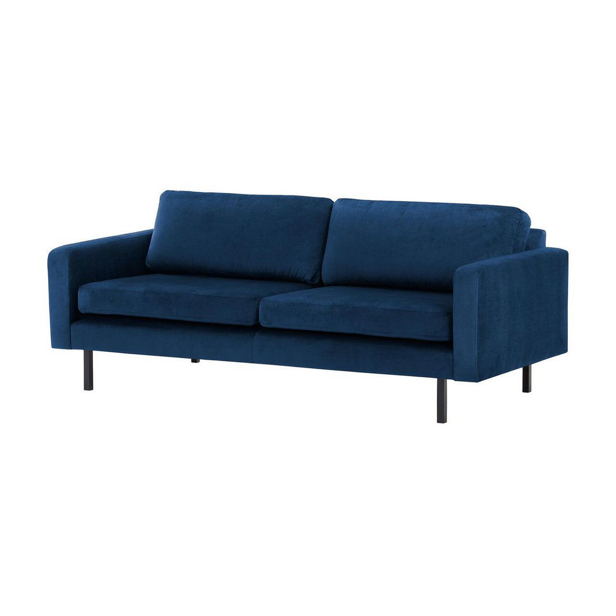 DREISITZER-SOFA Lioni-Kronos 9 - Dunkelblau, Holz/Textil (200/84/94cm)