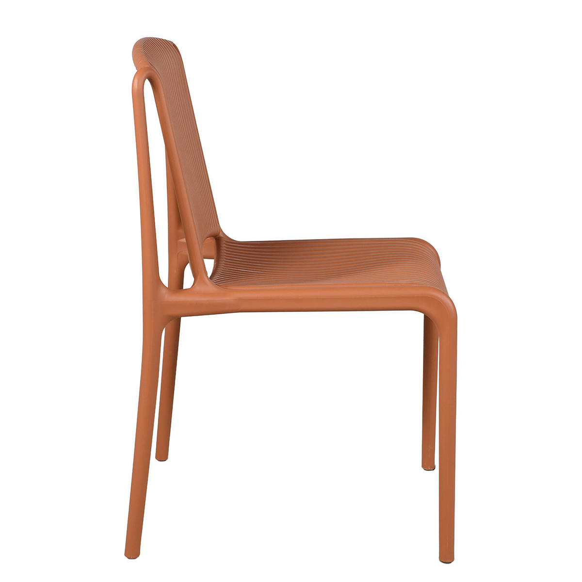 GARTENSTUHL - 2er-Set - Polypropylen - Terracotta, Kunststoff (53/83/56cm) - home24