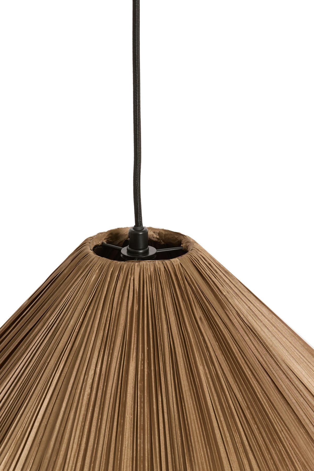 HÄNGELAMPE - Bronze - 36/36/44 cm - Messingfarben, Textil (36/36/44cm) - Light & Living