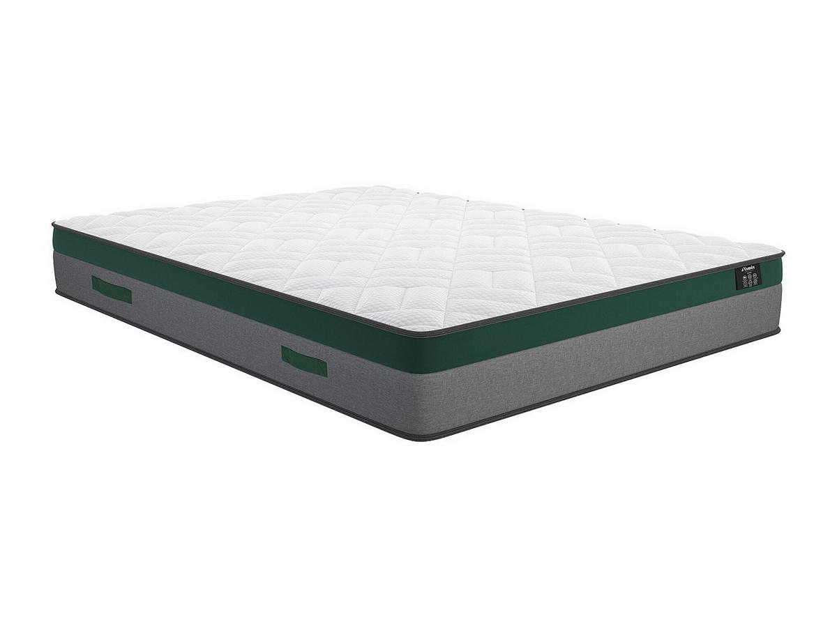 STANDARDMATRATZE - 2 Personen - stoff - weiß Prestige - Weiß, Textil (180/200cm) - Vente-Unique