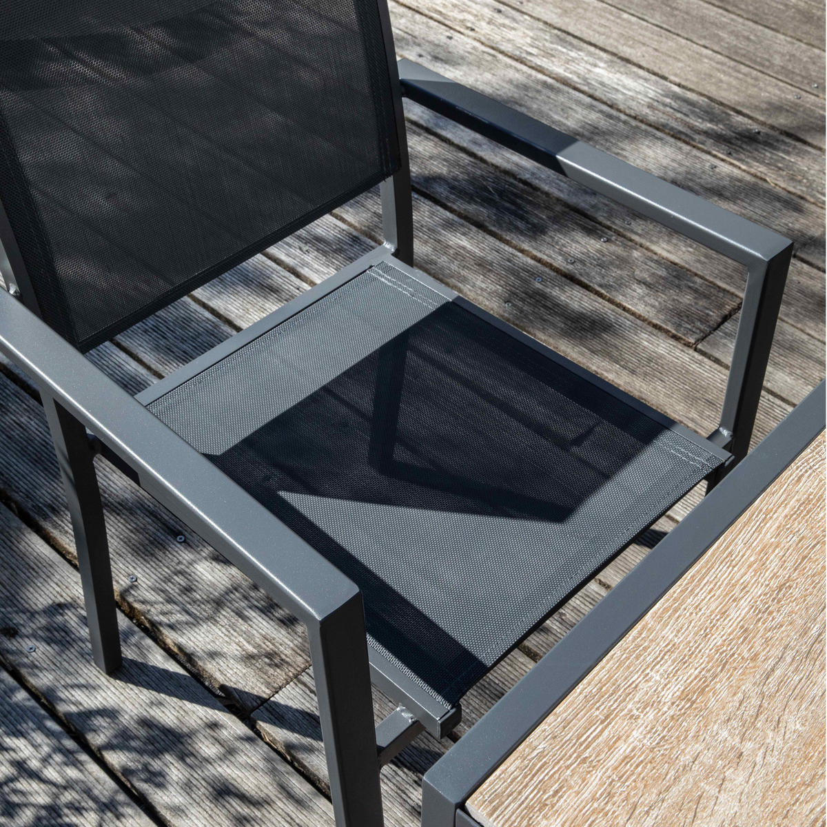 GARTENSET 7-tlg., Braun/Grau - Braun, Metall - Oviala