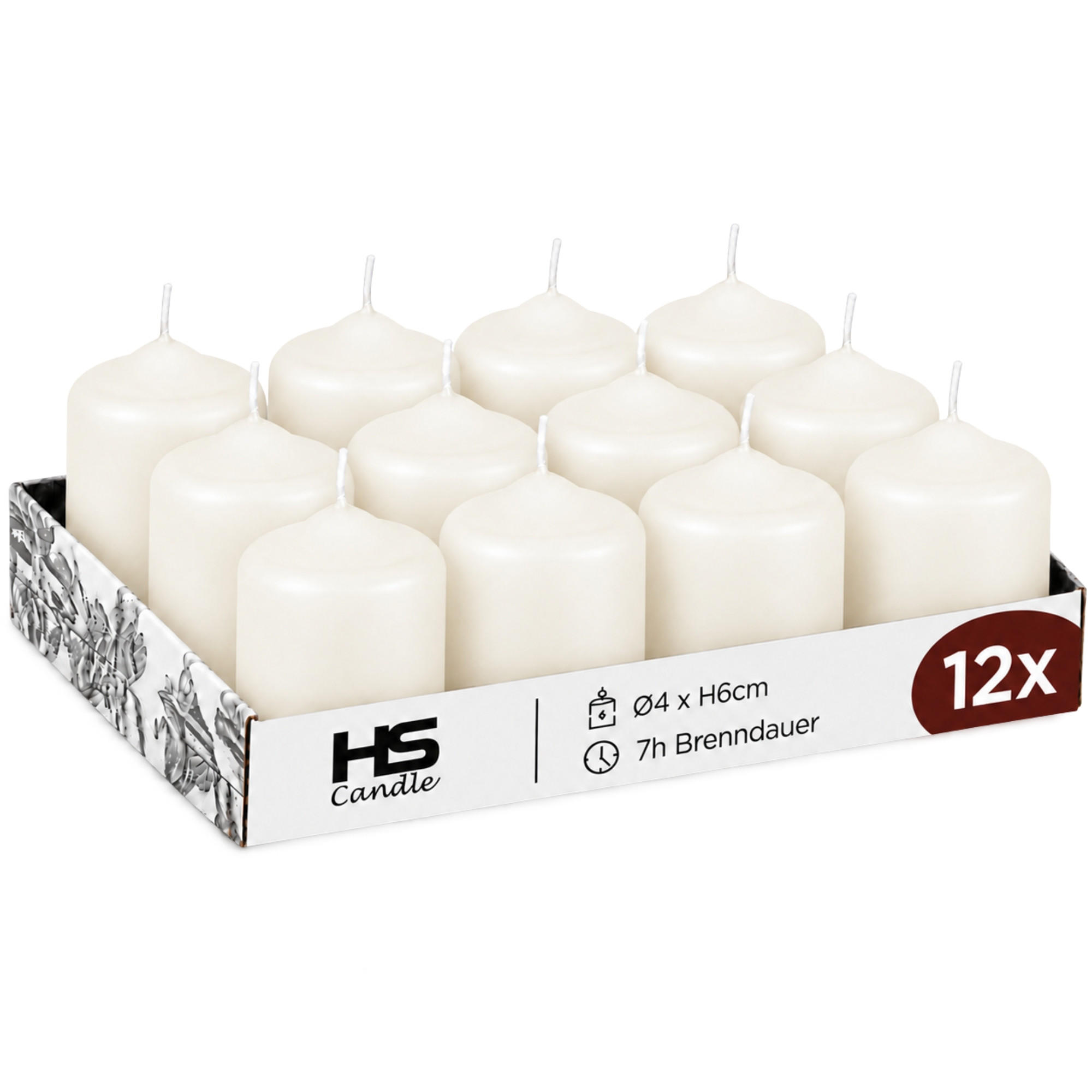 XXXLutz Stumpenkerzen Creme 6 cm