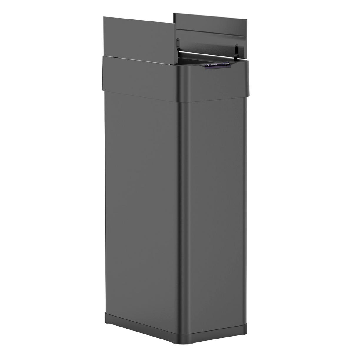 MÜLLBEHÄLTER SILVERLAKE schwarz - Schwarz, Metall (26/87/41cm) - Kitchen Move