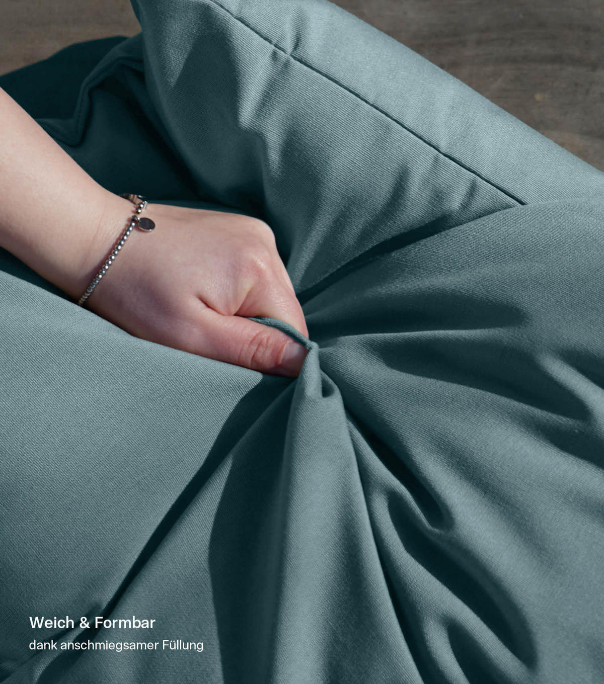 OUTDOORKISSEN Die Wolke 7 - Grün, Textil (80/10cm) - Mokebo