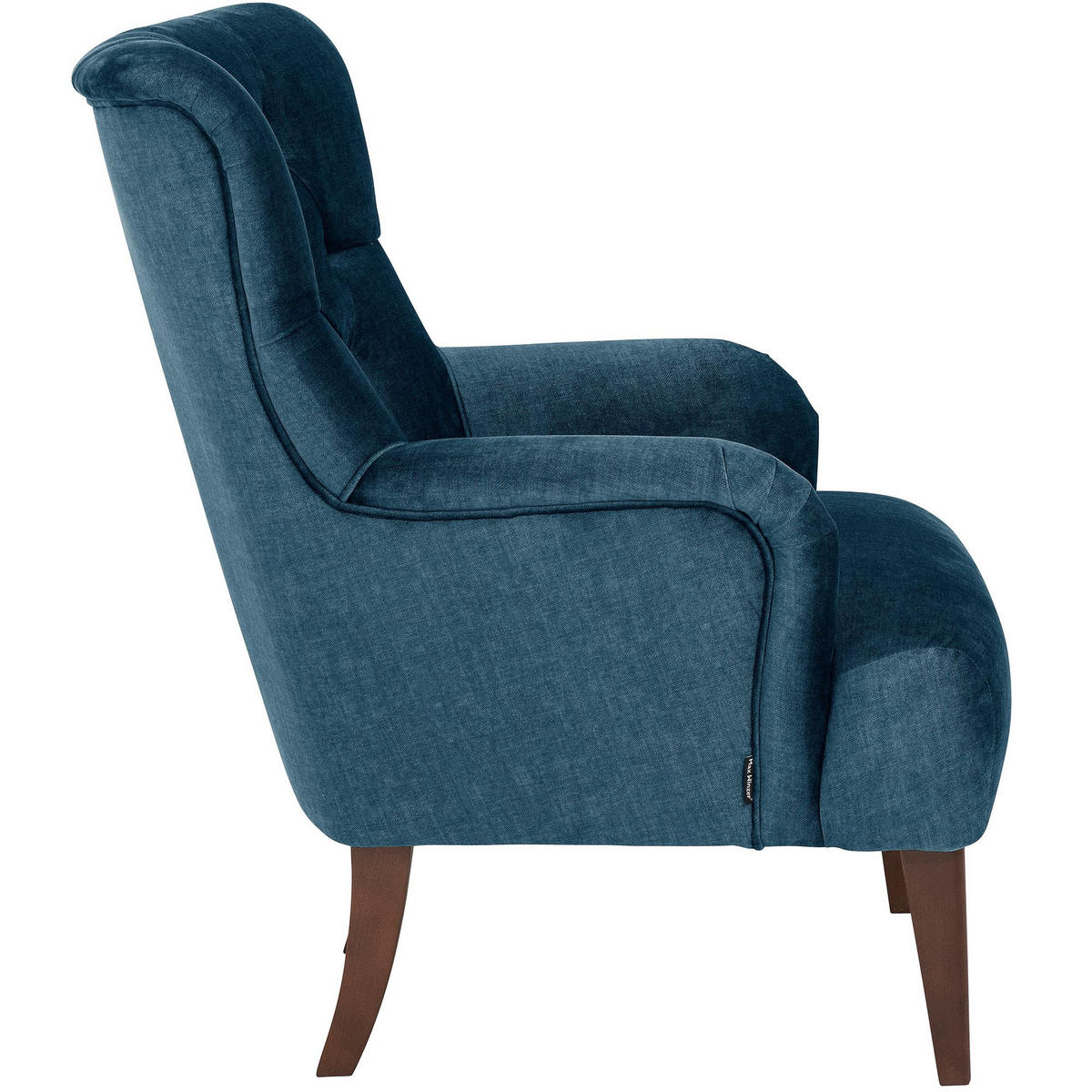 POLSTERSESSEL Kaiya Samtvelours dunkelblau - Dunkelblau, Kunststoff (71/97/82cm) - 58aufmkessel