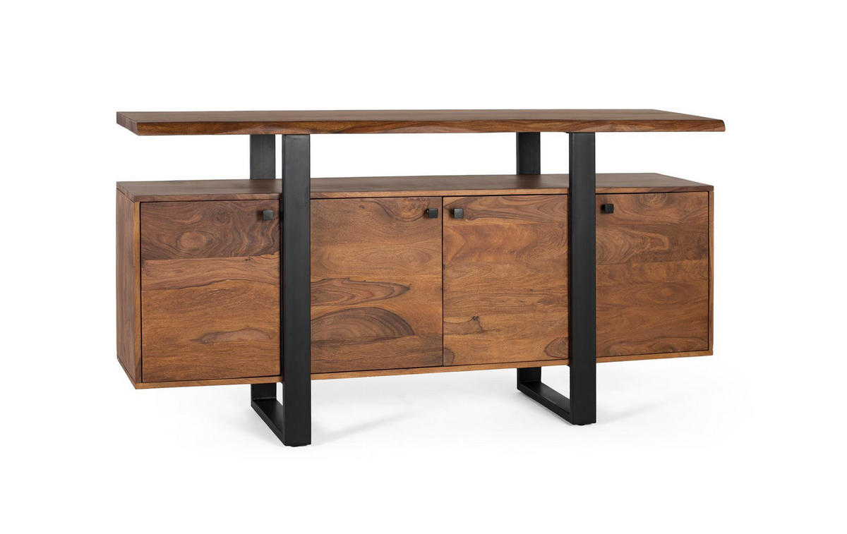 SIDEBOARD mit 4 Türen aus Palisanderholz - Braun, Holz (45/90/175cm) - Giner y Colomer