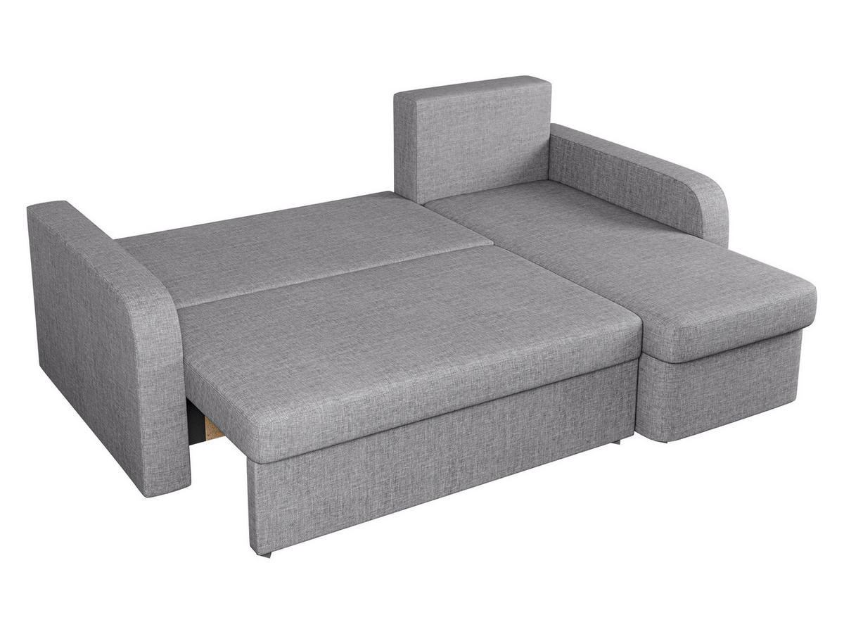 ECKSOFA Totii - Schwarz/Grau, Holz/Kunststoff (210/153cm) - MIRJAN24