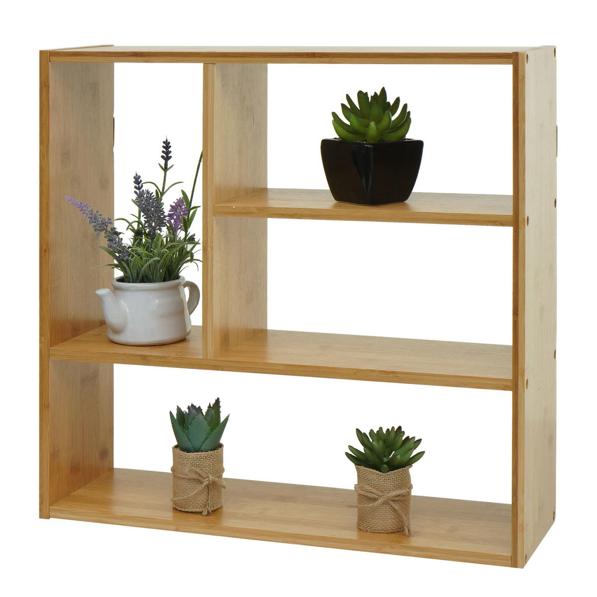 WANDREGAL Braun - Braun, Holz (50/50/15cm) - MCW