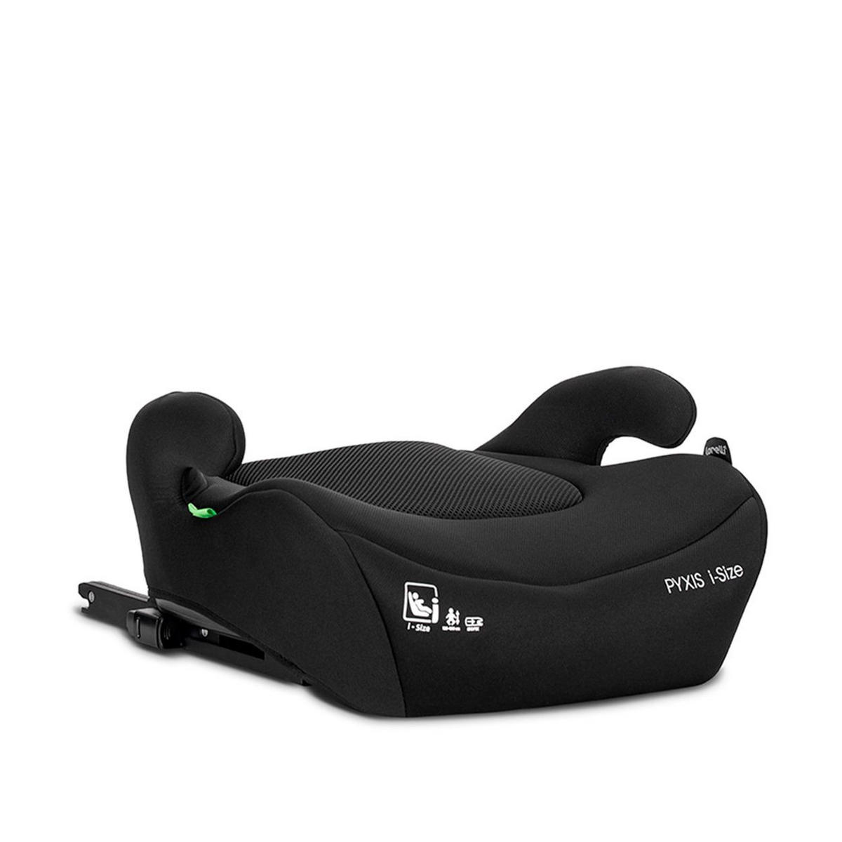 SITZERHÖHUNG Pyxis Isofix schwarz 125-150 cm Rückenlehne abnehmbar EPS - Schwarz, Kunststoff (42/38/41cm) - Lorelli