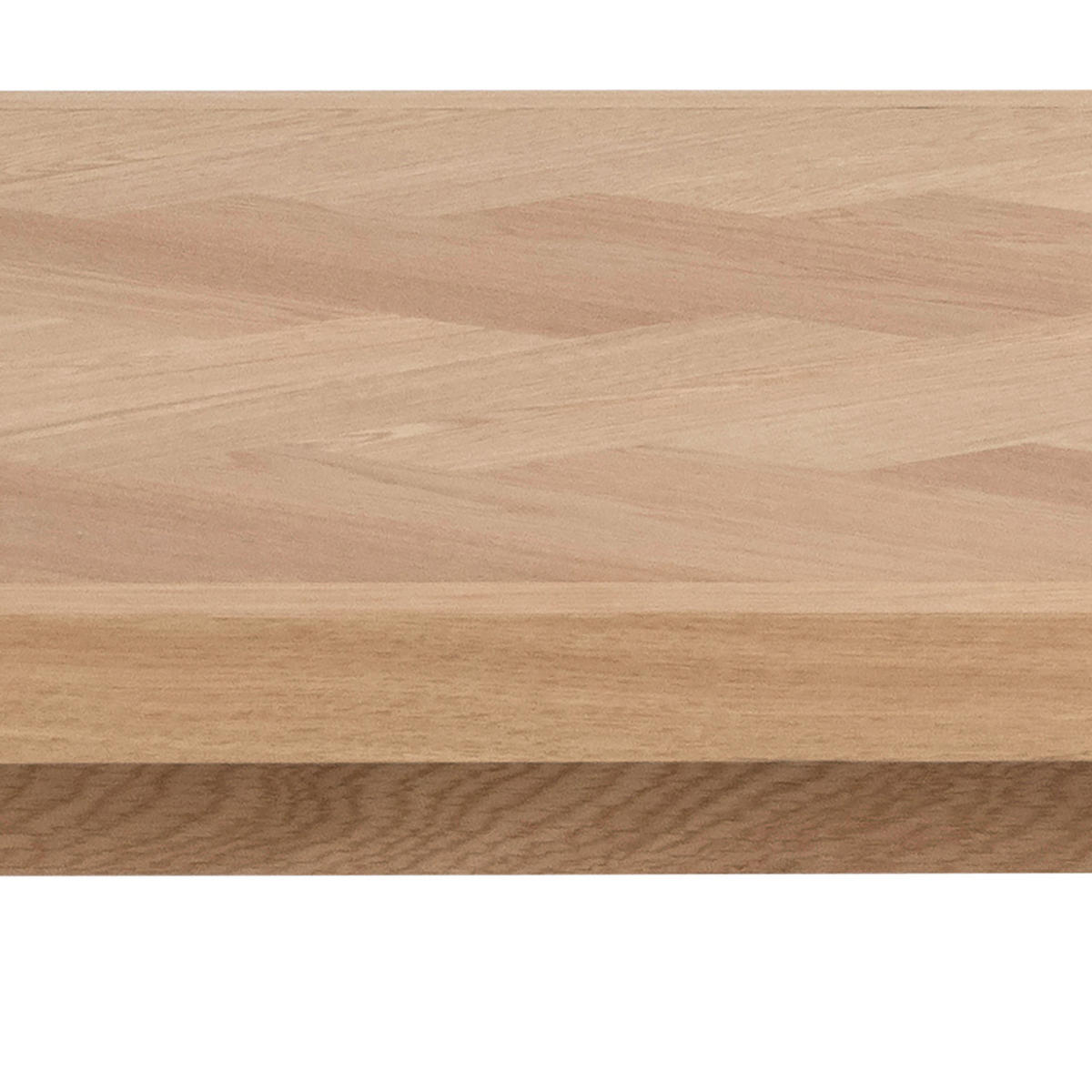 ESSTISCH - Eiche teilmassiv - Eichefarben, Holzwerkstoff (100/200/75cm) - home24