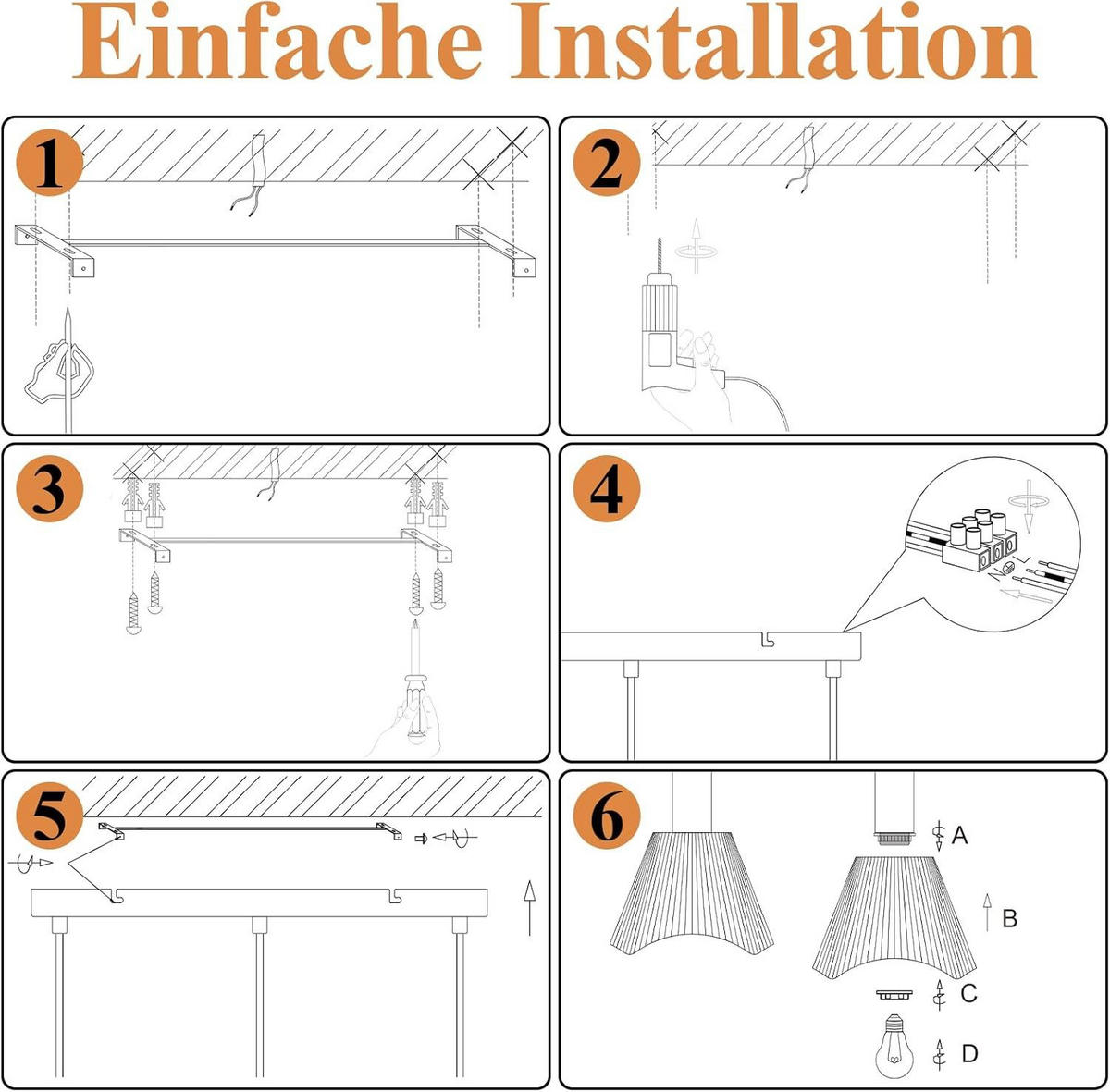 PENDELLEUCHTE ASCHAFFENBURG Ⅲ 74/56/120 cm - Schwarz, Metall (74/56/120cm) - Nettlife