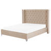 POLSTERBETT 180/200cm Beige Lubbon - Beige, Textil (180/200cm) - Beliani