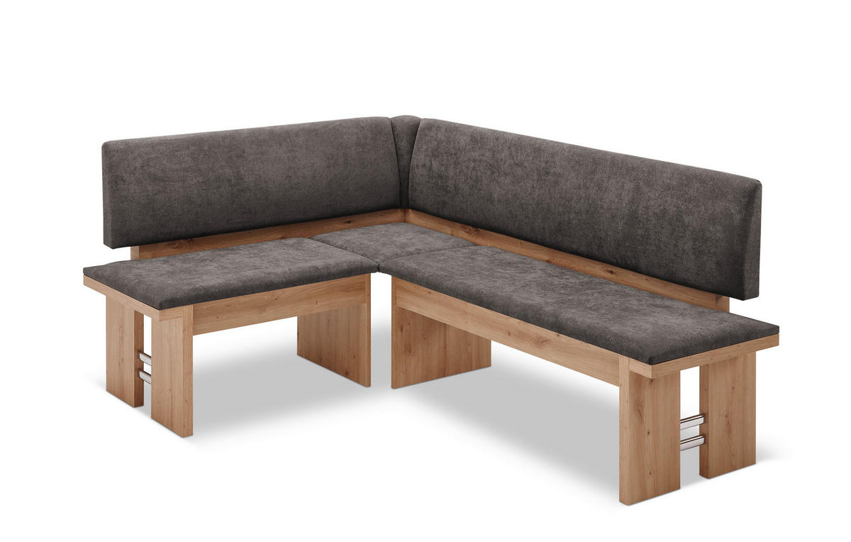 ECKBANKGRUPPE Dolores für 5 Personen Dekor Artisan Braun/Anthrazit - Eiche Artisan/Braun, Kunststoff (138/88/178cm) - 58aufmkessel