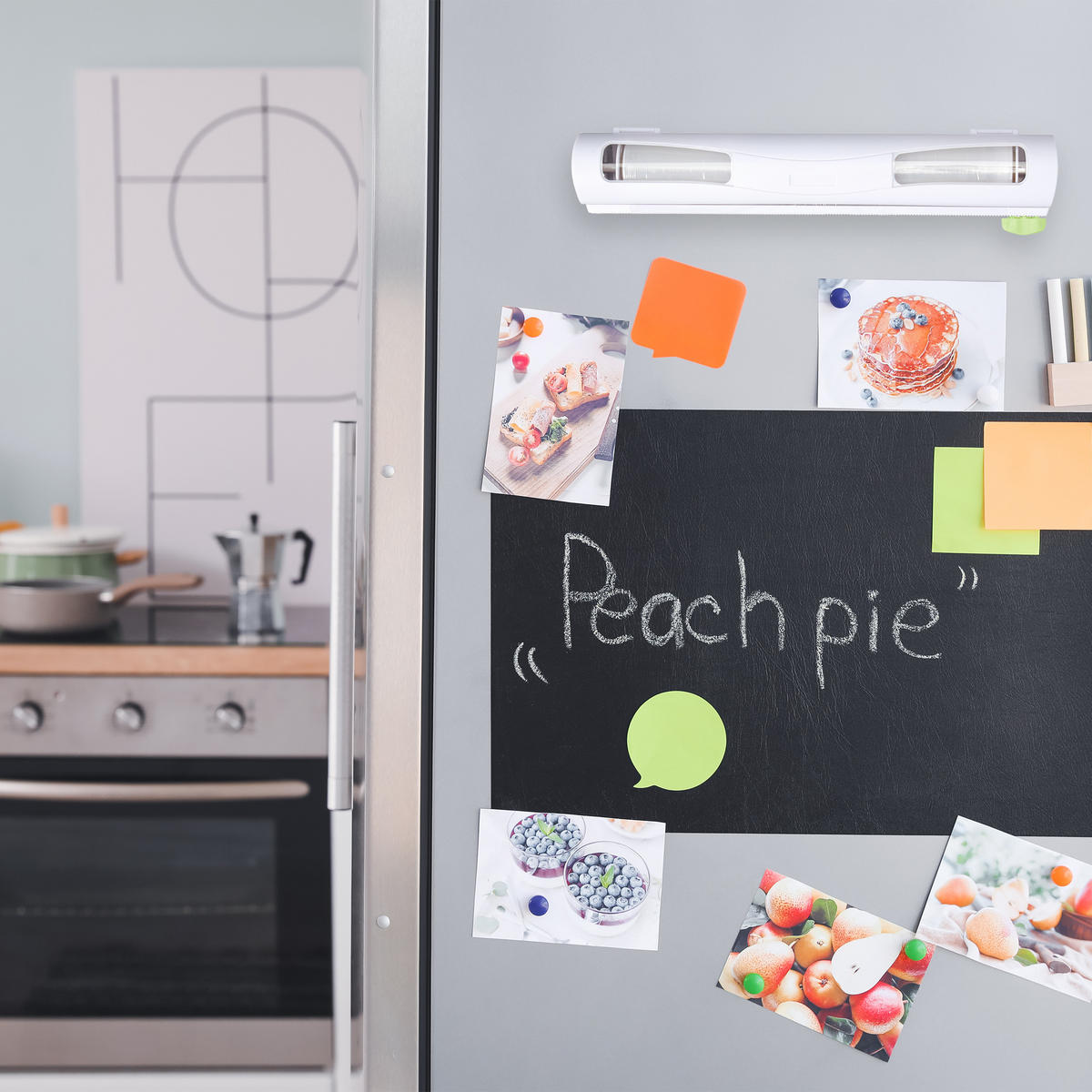 2XFOLIENSCHNEIDER - Weiß, Kunststoff/Metall (37/5/8cm) - Relaxdays