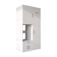 WASCHMASCHINENSCHRANK Serie 3 127cm Breit, 240cm Hoch - Weiß, Holzwerkstoff (127/240/67cm)