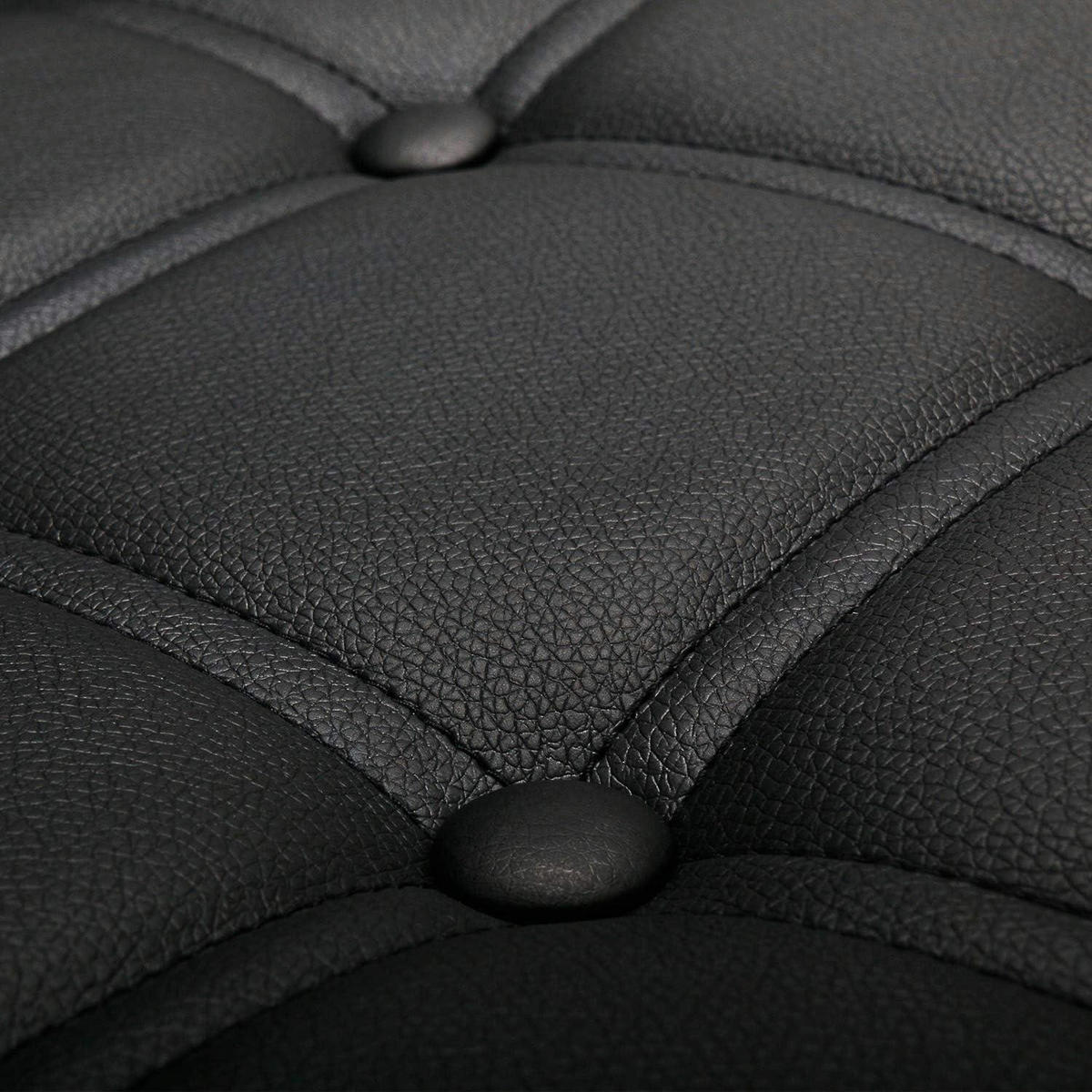 BARHOCKER 2er-Set Kunstleder Schwarz höhenverstellbar - Schwarz, Kunststoff (40/112/38cm)