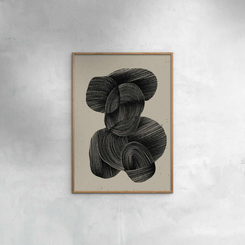 POSTER Treechild - Straw No.2 - Schwarz, Papier (50/70/0.1cm) - Poster&Frame