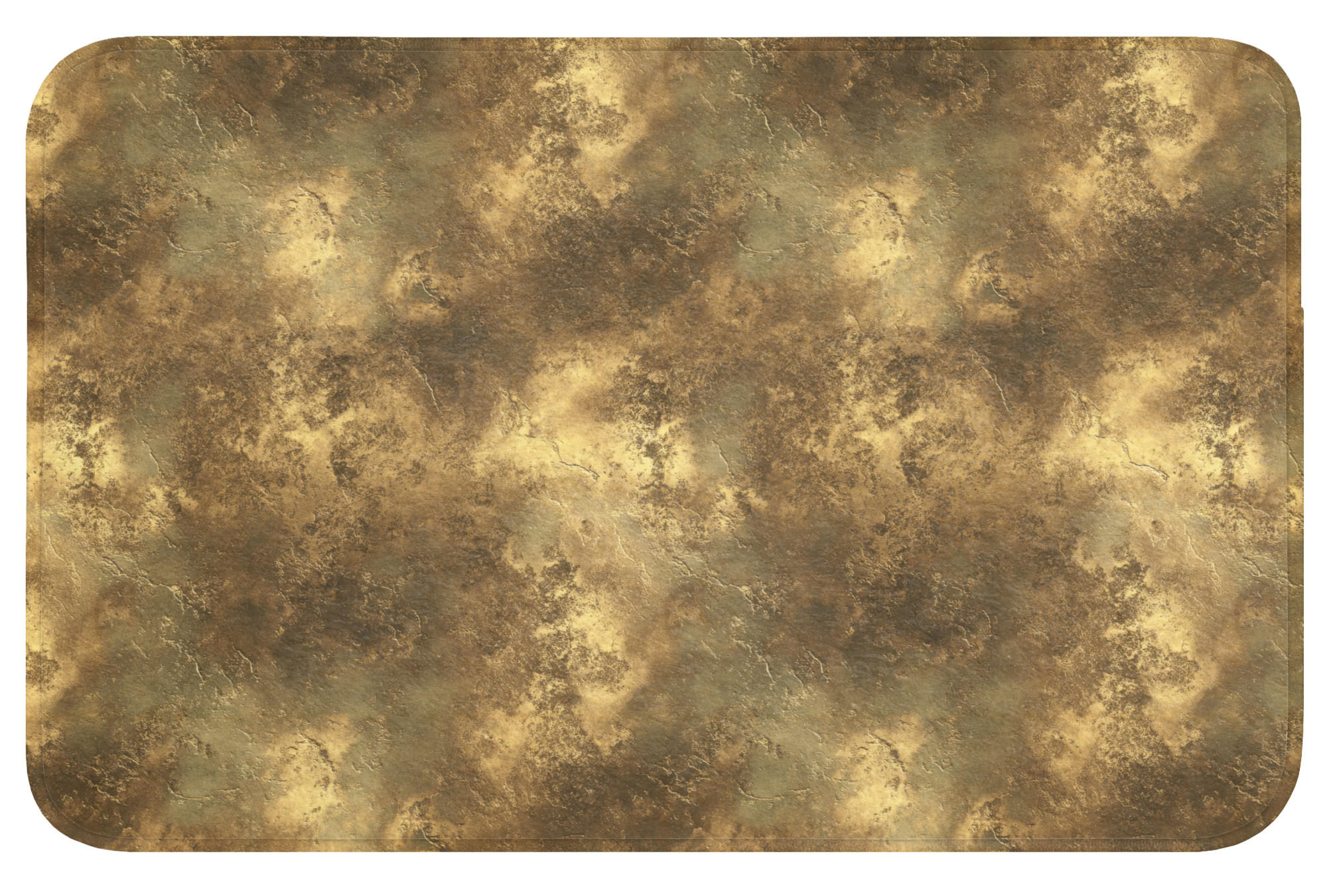 TEPIH ZA KUPAONICU Patina 80x50 cm - zlatne boje, tekstil/plastika (80/50cm) - OnlyWow