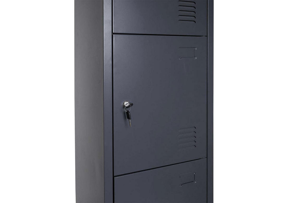 SPIND Saturn HxBxT 180x38x45cm Metall Anthrazit - Anthrazit, Metall (38/180/45cm) - PROREGAL